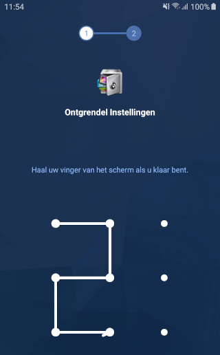 AppLock ontgrendelingspatroon