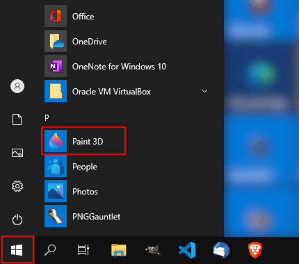 Paint 3D openen in Windows 10
