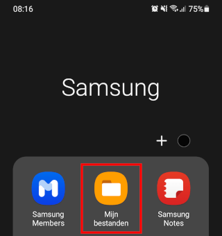 Samsung Mijn bestanden app