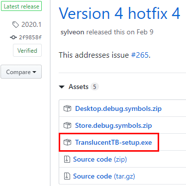 TranslucentTB downloaden