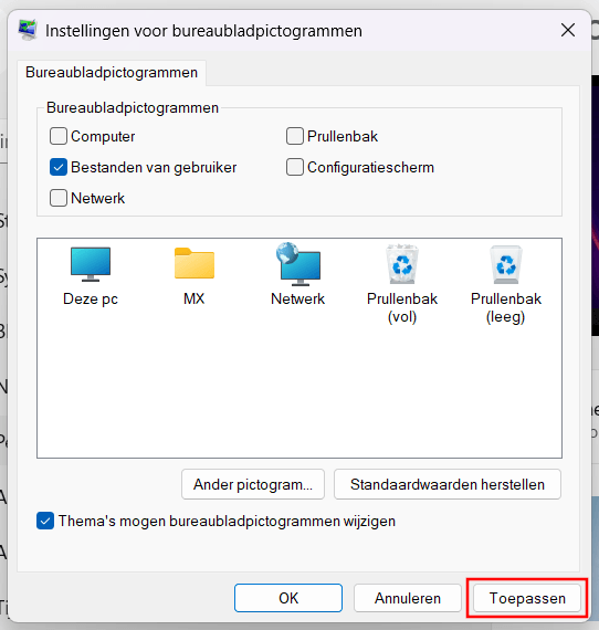 Verkenner bureaubladpictogram op het bureaublad plaatsen in Windows 11