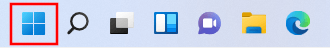 Windows 11 Startmenu knop