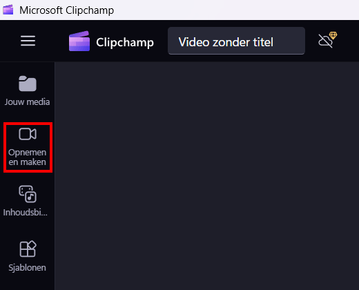 Clipchamp opnemen en maken