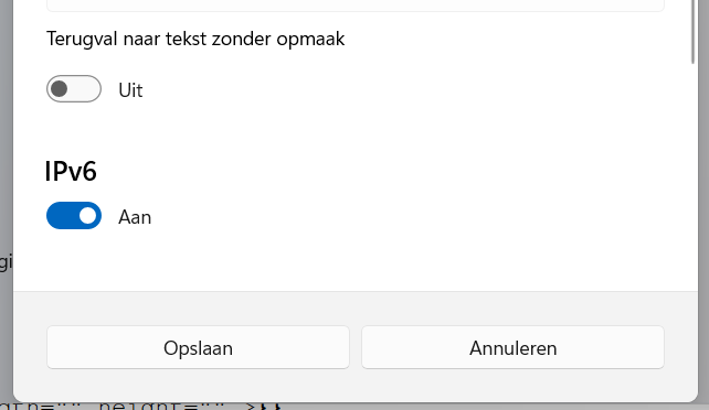 IPv6 inschakelen