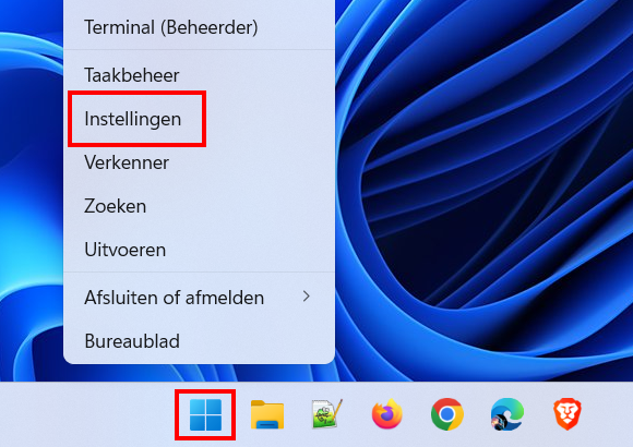 Windows 11 instellingen openen