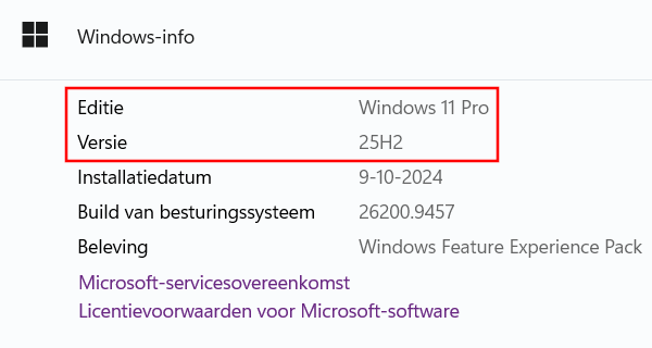 Windows 11 specificaties