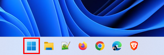 Windows 11 startmenu knop