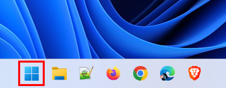 Windows 11 startmenu knop