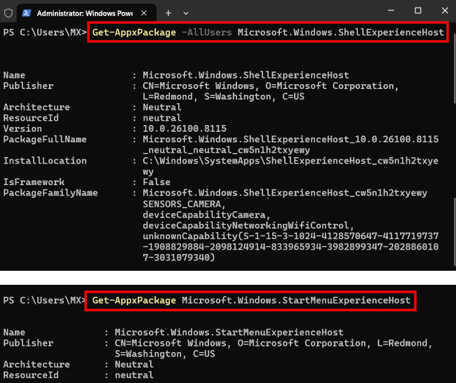 Het Windows-startmenu opnieuw registreren om problemen op te lossen